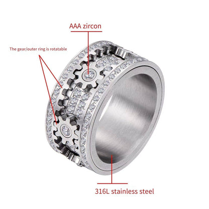AC | Lucky Turn Zircon Ring