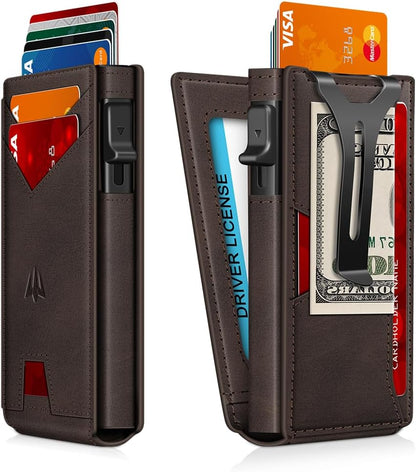 Pop-Up Wallet for Men – RFID Blocking Slim Card Holder