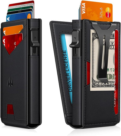 Pop-Up Wallet for Men – RFID Blocking Slim Card Holder