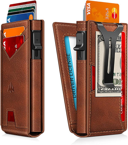 Pop-Up Wallet for Men – RFID Blocking Slim Card Holder