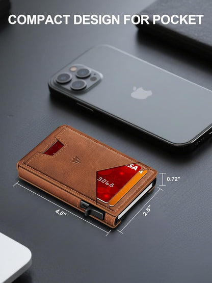Pop-Up Wallet for Men – RFID Blocking Slim Card Holder