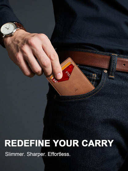 Pop-Up Wallet for Men – RFID Blocking Slim Card Holder