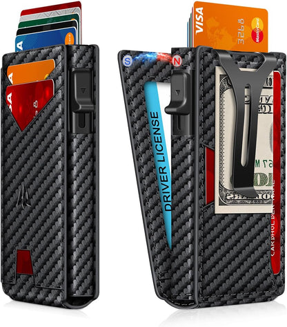 Pop-Up Wallet for Men – RFID Blocking Slim Card Holder