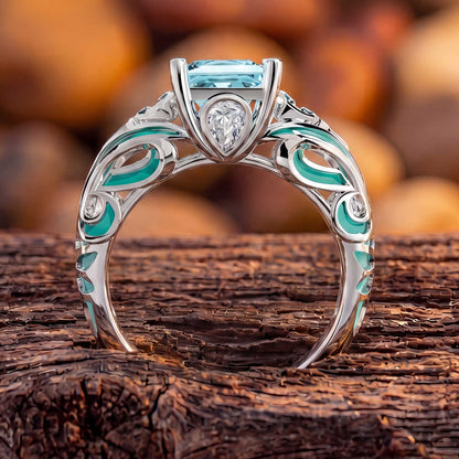 Romance and Eternity s Loyalty Ring - Aquamarine
