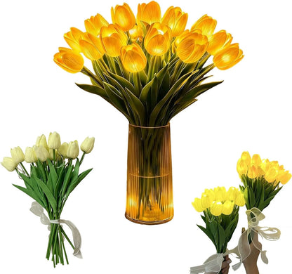 Romantic Tulip Night Light , 10/15 PCS Twinkling Led Tulips that Never Fade