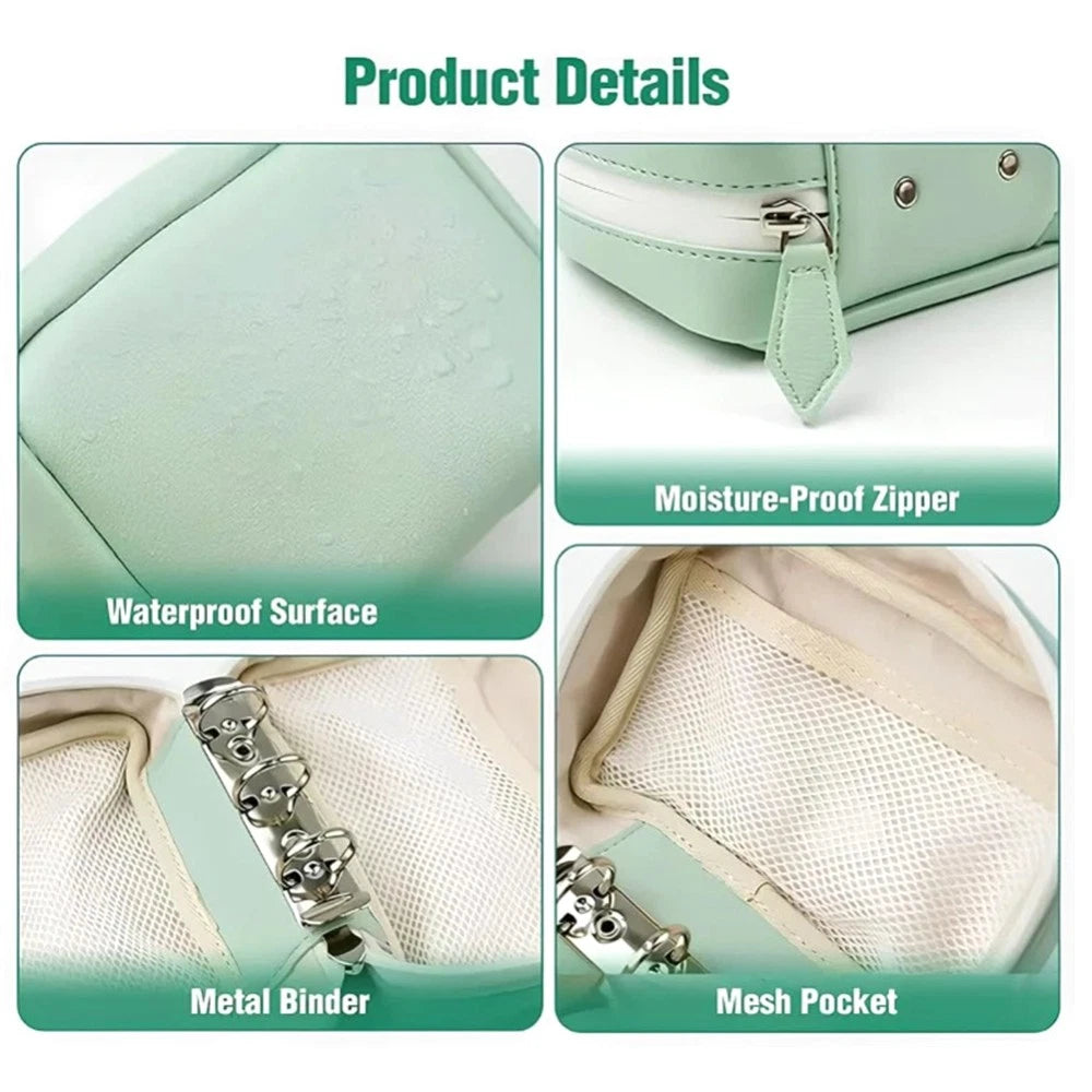 Waterproof Pill Pouch Set, A8 Waterproof Pill Pouch with 14 Color-Coded Bags AU