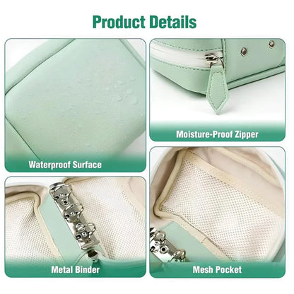 Waterproof Pill Pouch Set, A8 Waterproof Pill Pouch with 14 Color-Coded Bags AU