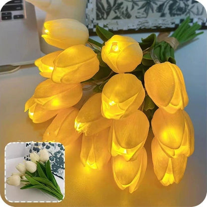 Romantic Tulip Night Light , 10/15 PCS Twinkling Led Tulips that Never Fade
