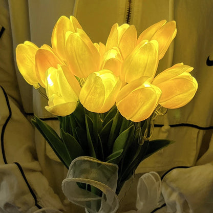 Romantic Tulip Night Light , 10/15 PCS Twinkling Led Tulips that Never Fade