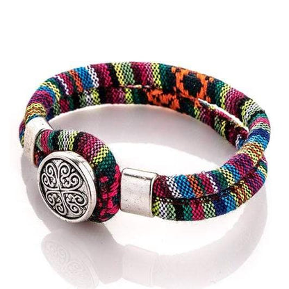 Boho Flower Charm Bracelet