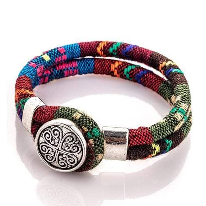 Boho Flower Charm Bracelet