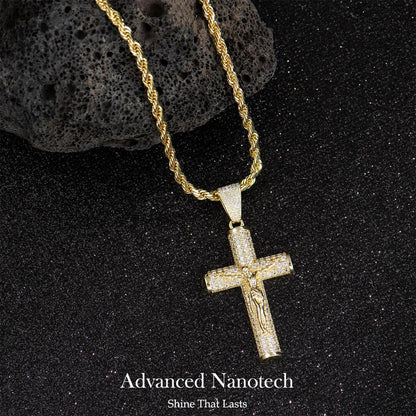 14K Gold-Plated Crucifix Chain