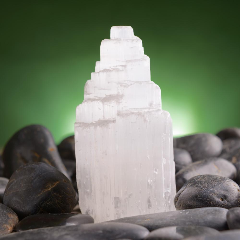 Selenite Peak Tower 4-6"