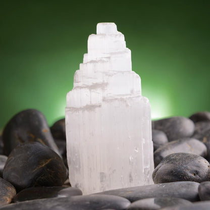 Selenite Peak Tower 4-6"