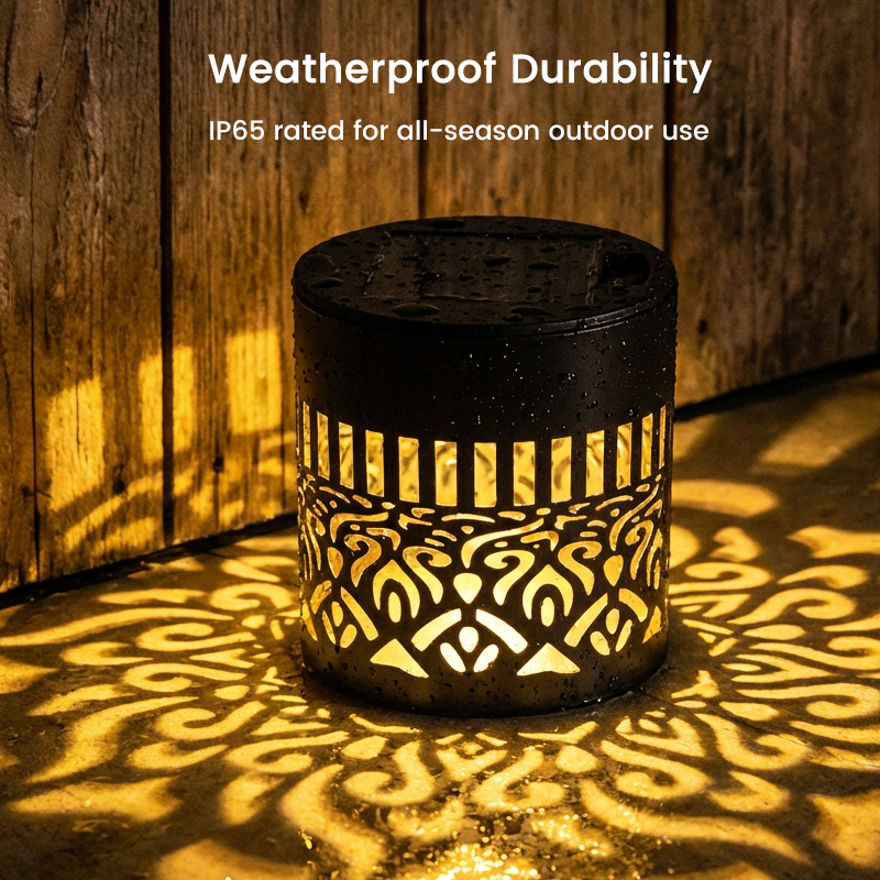 🌞 Buy 1 Get 1 FREE! Solar Mandala Wall Light – Outdoor Garden Projector Lamp for Patio & Fence ✨