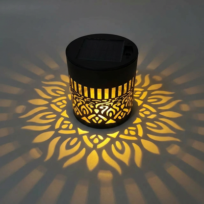 🌞 Buy 1 Get 1 FREE! Solar Mandala Wall Light – Outdoor Garden Projector Lamp for Patio & Fence ✨