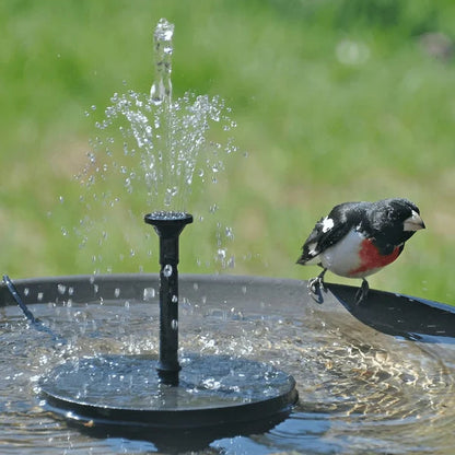 🔥Hot Sales 56% OFF🔥Solar Fountain, Solar Powered Bird Bath Fountain Pump with 4 Nozzles 1.4W Solar Panel Kit Water Pump, Outdoor Watering Submersible Pump for Pond, Pool, Garden, Fish Tank