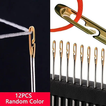 Stainless Steel Large Eye Needle Set, DIY Sewing, Embroidery