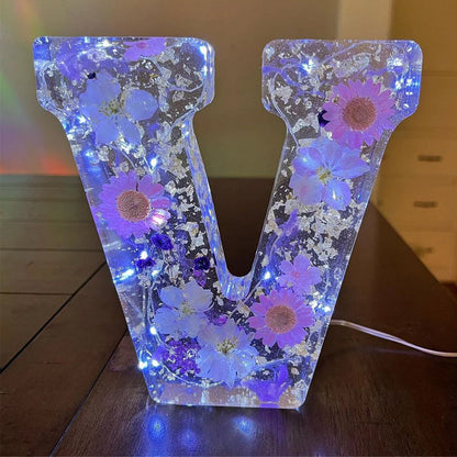 BowLift | Dried Flower Letters Night Light