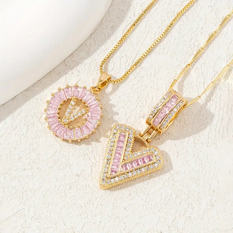 【LAST DAY 48% OFF】2 Pack - Initial Letter Pendant Necklaces