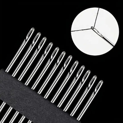 Stainless Steel Large Eye Needle Set, DIY Sewing, Embroidery